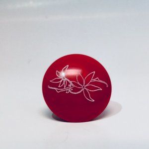 Red Mineralite Ring